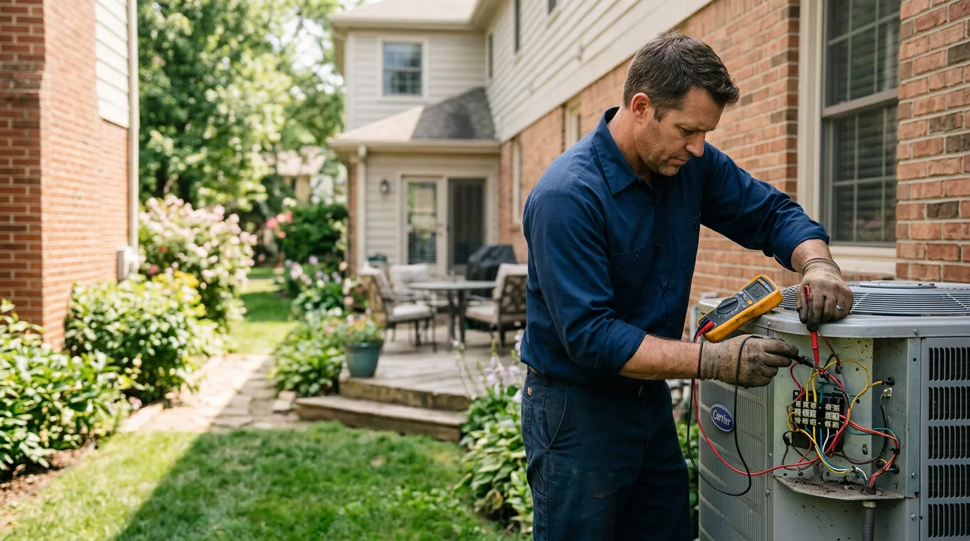 HVAC technician working near Anmoore, WV